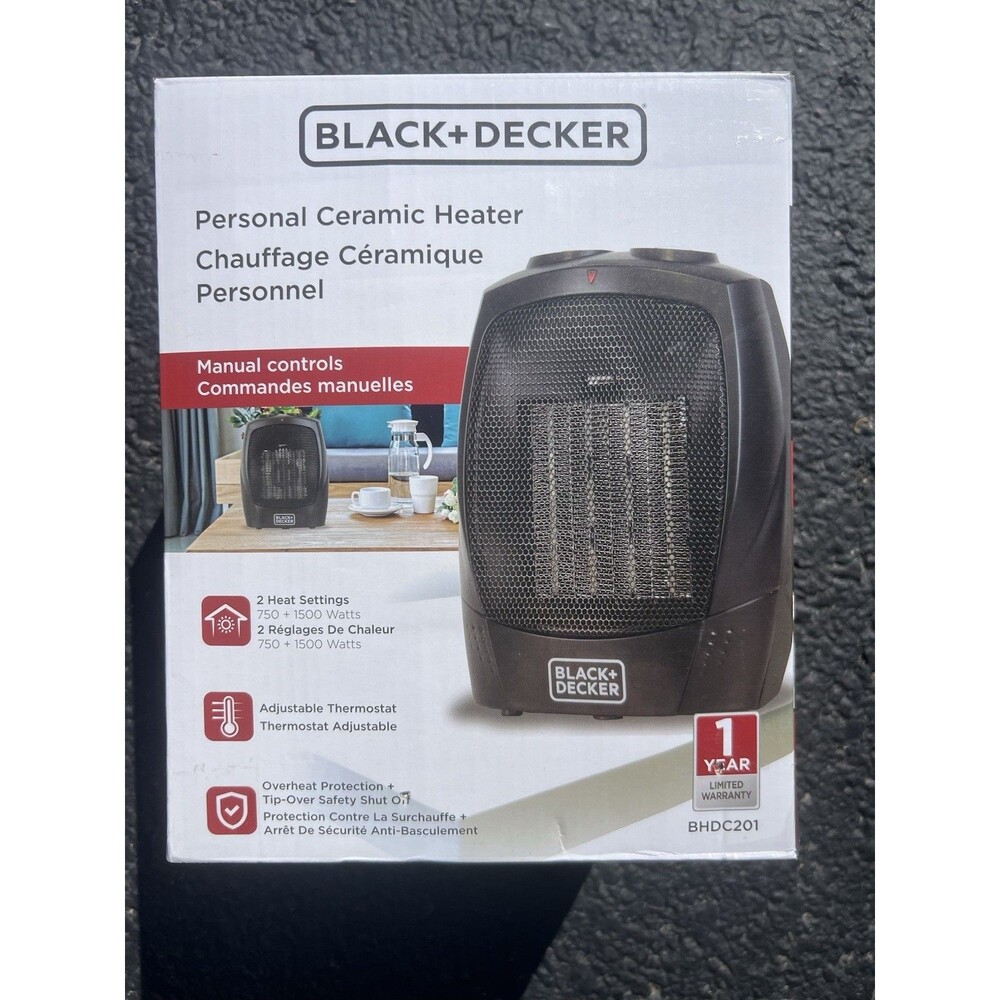 Black+decker BHDC201 1,500-Watt Electric Personal Ceramic Space Heater